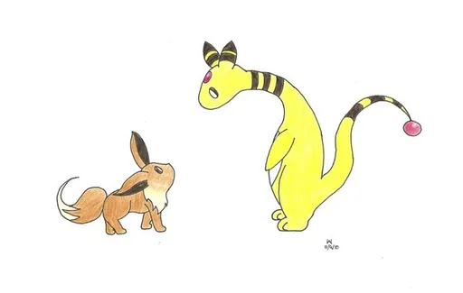 ampharos_and_eevee_by_fennekvee.jpg